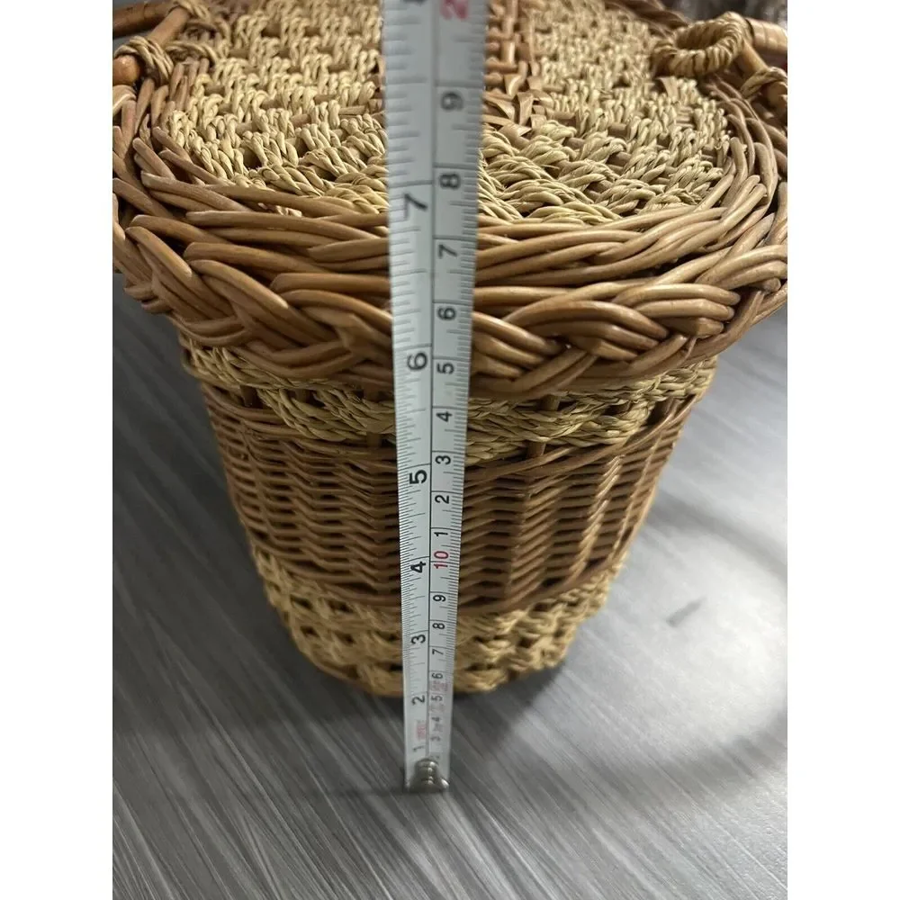 Antique Vintage French Wicker‎ Basket